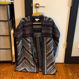Anthropologie sparkle sweater kimono
